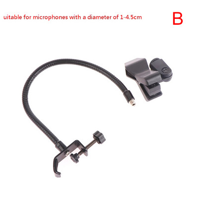 Rugalmas hattyúnyak mikrofonállvány asztali bilinccsel Rádiós Stúdióhoz, Élő adáshoz