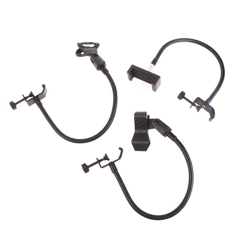 Rugalmas hattyúnyak mikrofonállvány asztali bilinccsel Rádiós Stúdióhoz, Élő adáshoz