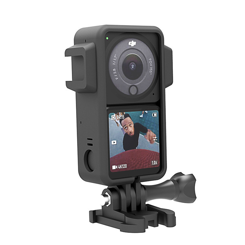 Cadru de protecție pentru DJI Action 2 cu bază de pantof cald Carcasă de protecție împotriva căderii împotriva prafului pentru accesorii pentru cameră DJI Osmo Action2