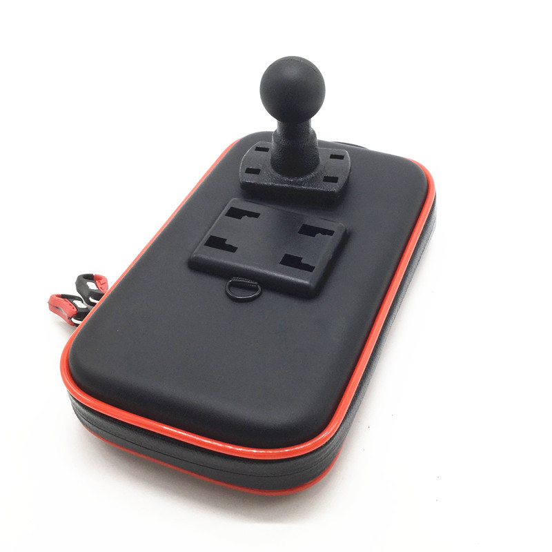 Ūdensnecaurlaidīgs rāvējslēdzēja korpuss, 1 collas lodveida savienojums, 4 caurumu spīles AMPS adaptera plāksne Gumijas lodveida galvas stiprinājuma kronšteins viedtālruņiem