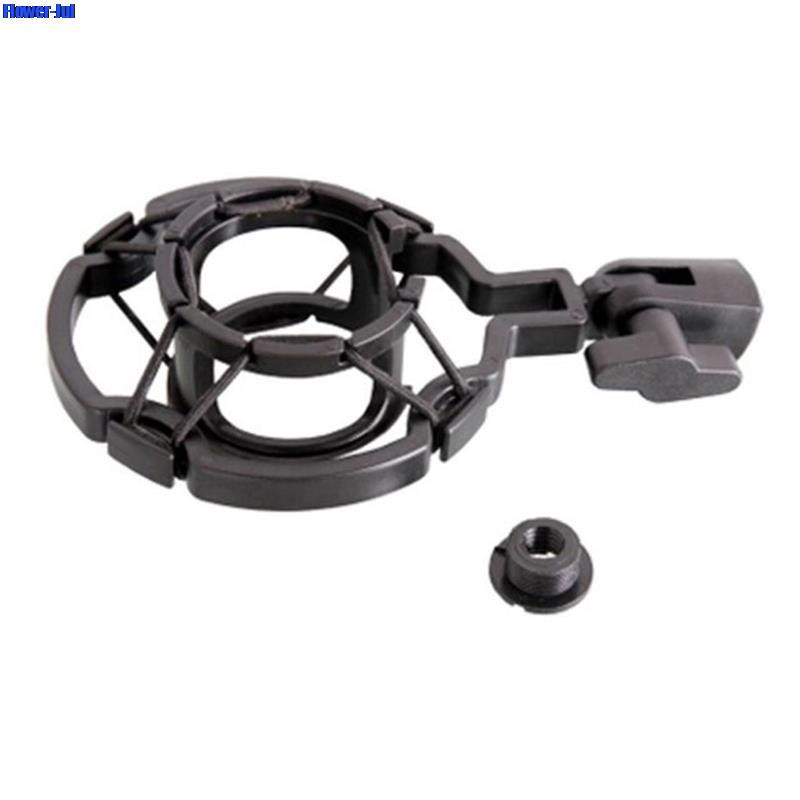 1x universalus profesionalus kondensacinis mikrofonas mikrofono smūgio laikiklis studijos įrašymo laikiklis didelės membranos mikrofono gnybtui