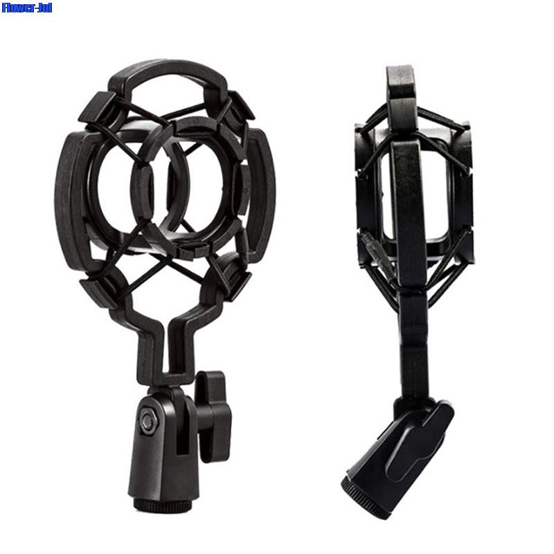 1x universalus profesionalus kondensacinis mikrofonas mikrofono smūgio laikiklis studijos įrašymo laikiklis didelės membranos mikrofono gnybtui