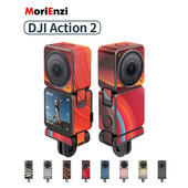 MoriEnzi For DJI Action2 Aku kestvus kahe ekraaniga korpuse kaitse paberi toimega 2 kriimustusvastane korpus PVC kaitsekleebis