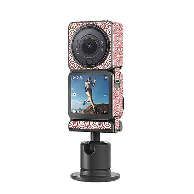 MoriEnzi For DJI Action2 Aku kestvus kahe ekraaniga korpuse kaitse paberi toimega 2 kriimustusvastane korpus PVC kaitsekleebis