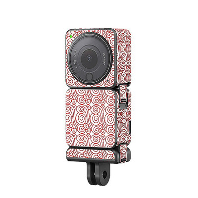 MoriEnzi For DJI Action2 Aku kestvus kahe ekraaniga korpuse kaitse paberi toimega 2 kriimustusvastane korpus PVC kaitsekleebis