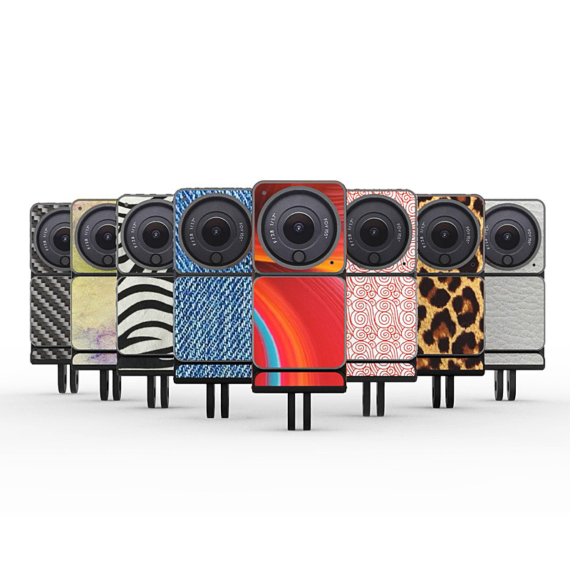 MoriEnzi For DJI Action2 Aku kestvus kahe ekraaniga korpuse kaitse paberi toimega 2 kriimustusvastane korpus PVC kaitsekleebis