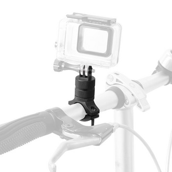 Βάση κάμερας ποδηλάτου ποδηλάτου 360 περιστρεφόμενη βάση στήριξης τιμονιού μοτοσυκλέτας ποδηλασίας Σφιγκτήρας βάσης για MTB για τηλέφωνο με κάμερα δράσης Gopro