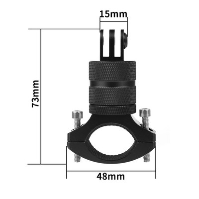 Bicikl Držač kamere za bicikl Okretni za 360° Biciklizam Motociklistički upravljač Stalak za montažu Metalna stezaljka za MTB za GoPro akcijsku kameru Telefon