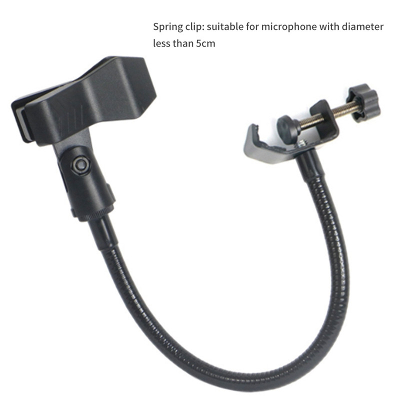 Fleksibilni Gooseneck stalak za mikrofon sa stolnom stezaljkom za radio studio, opremu za emitiranje uživo