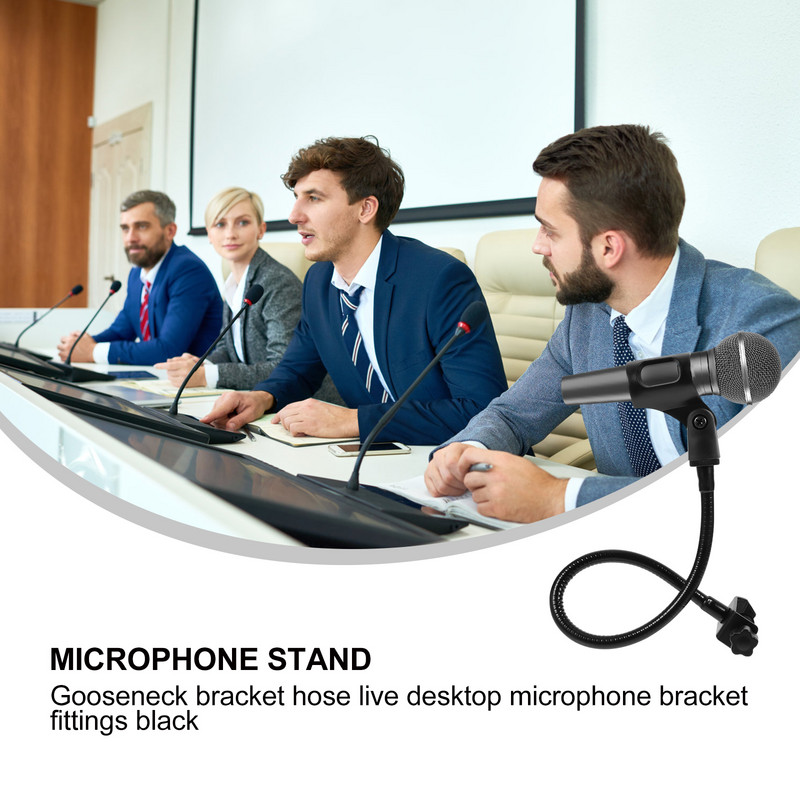 Mikrofon állvány mikrofontartó rögzítő, állítható hattyúnyak bilincs konzol kar Asztalasztal hosszabbító asztali állványok