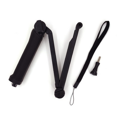 Prijenosni vodootporni monopod s trostranim držanjem, sklopivi stativ za selfie štap za GoPro Hero 8 7 6 5 Yi 4K Sjcam Eken dodatak