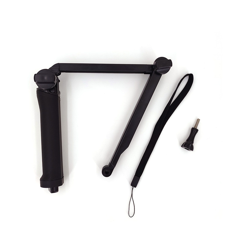 Prijenosni vodootporni monopod s trostranim držanjem, sklopivi stativ za selfie štap za GoPro Hero 8 7 6 5 Yi 4K Sjcam Eken dodatak