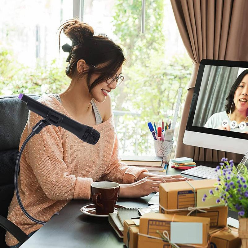 Lankstus mikrofono stovas, stalinis mikrofonas