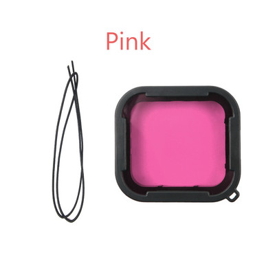 Filtre impermeabile super subțiri 3 buc. Set de filtre pentru scufundări subacvatice roșu roz violet pentru Gopro Hero 5/6/7 carcasă originală neagră