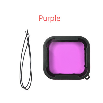 Filtre impermeabile super subțiri 3 buc. Set de filtre pentru scufundări subacvatice roșu roz violet pentru Gopro Hero 5/6/7 carcasă originală neagră