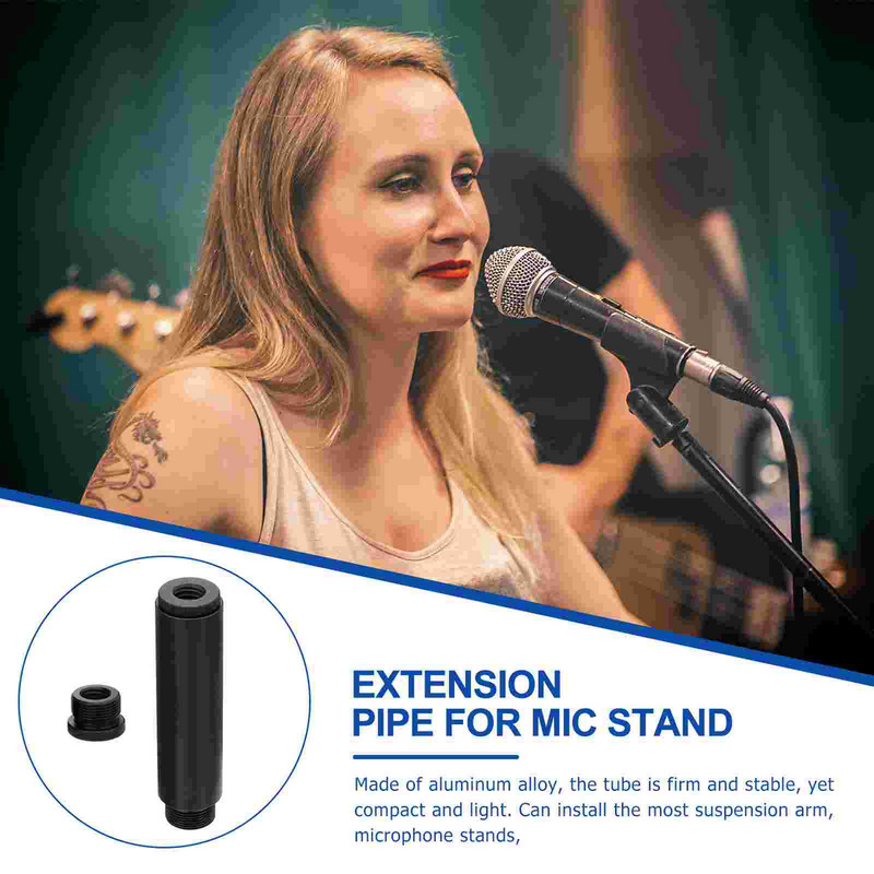 Mikrofono stovo prailginimo vamzdelis Mikrofono tvirtinimo mikrofono tiekimo stulpelis Prailginimo vamzdžio svirties stovas Mikrofono stovas