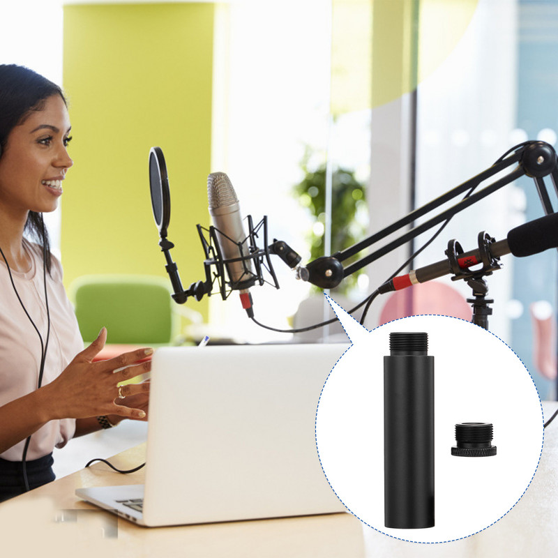 Mikrofono stovo prailginimo vamzdelis Mikrofono tvirtinimo mikrofono tiekimo stulpelis Prailginimo vamzdžio svirties stovas Mikrofono stovas