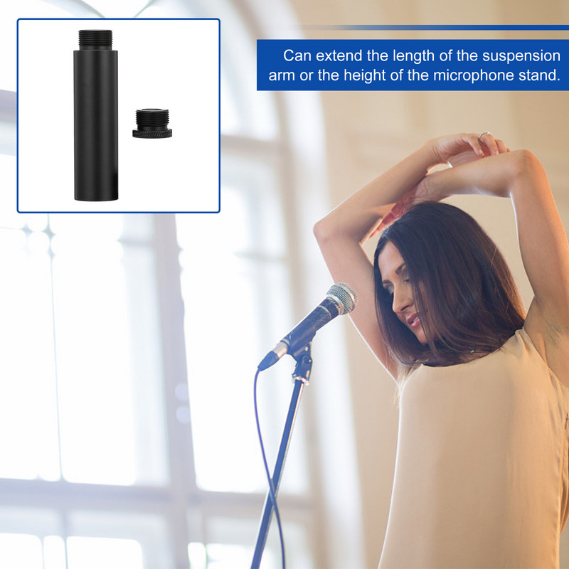 Mikrofono stovo prailginimo vamzdelis Mikrofono tvirtinimo mikrofono tiekimo stulpelis Prailginimo vamzdžio svirties stovas Mikrofono stovas