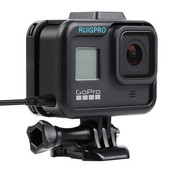„GoPro“ priedams „GoPro Hero 8“ apsauginis rėmelis, vaizdo kameros korpusas, skirtas „GoPro Hero8“ juodai veiksmo kamerai