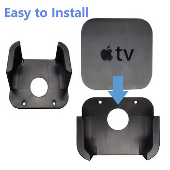 Τρύπα βάσης στήριξης τοίχου για Apple TV 4ης 5ης γενιάς Media Player Stand Βάση βάσης + Ελεγκτής Προστατευτική θήκη σιλικόνης