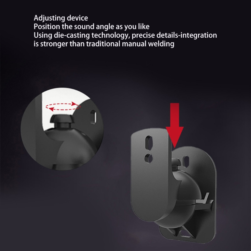 2021 m. Naujas reguliuojamas palydovinio garsiakalbio lubų tvirtinimo spaustukas Universalus sieninis laikiklis