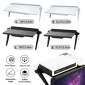 Reguleeritav teleriekraani ülemine riiulihoidik Macbooki arvutimonitori lauaarvutialusele teleririiuli kuvariiul.