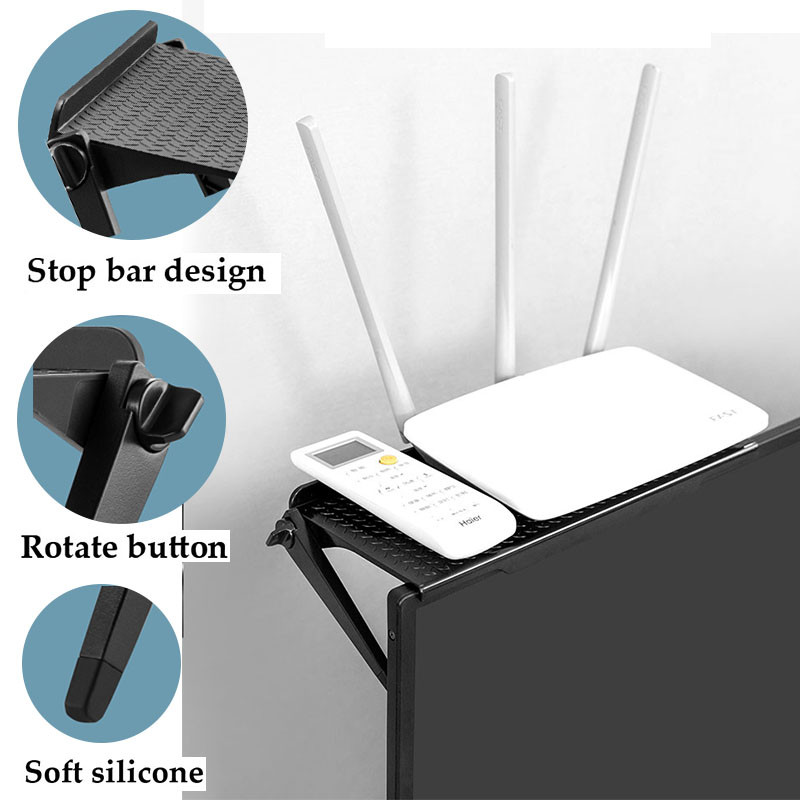 KAYQEE lauaarvuti rack reguleeritava ekraaniga riiul TV ülemine salvestusklamber voogesitusseadmete, meediumiboksi, kõlarite, kodukaunistuse jaoks