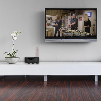 Стенен органайзер за телевизионна кутия за Apple TV HD 4K 2-7 поколение Рафт за съхранение с държач за дистанционно управление Комплект горен държач за съхранение