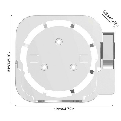 Organizator de cutie TV montat pe perete pentru Apples TV HD 4K 2-7 generații Raft de depozitare cu suport pentru telecomandă Suport de depozitare pentru set superior