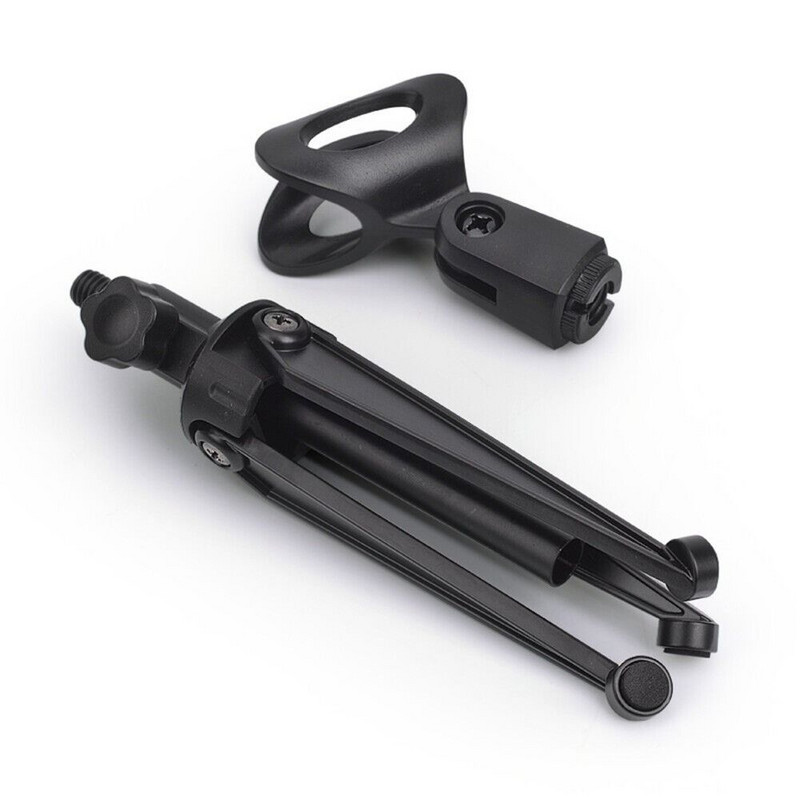 Stalak za mikrofon Stolni tronožac Stolni stalak Mini prijenosni podesivi stalak za mikrofon Držač kopče za mikrofon Sklopivi lagani nosač