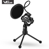 Filtru de suport pentru microfon cu scut de izolație profesional pentru șoc pentru înregistrarea izolare maximă față de manipularea vibrațiilor