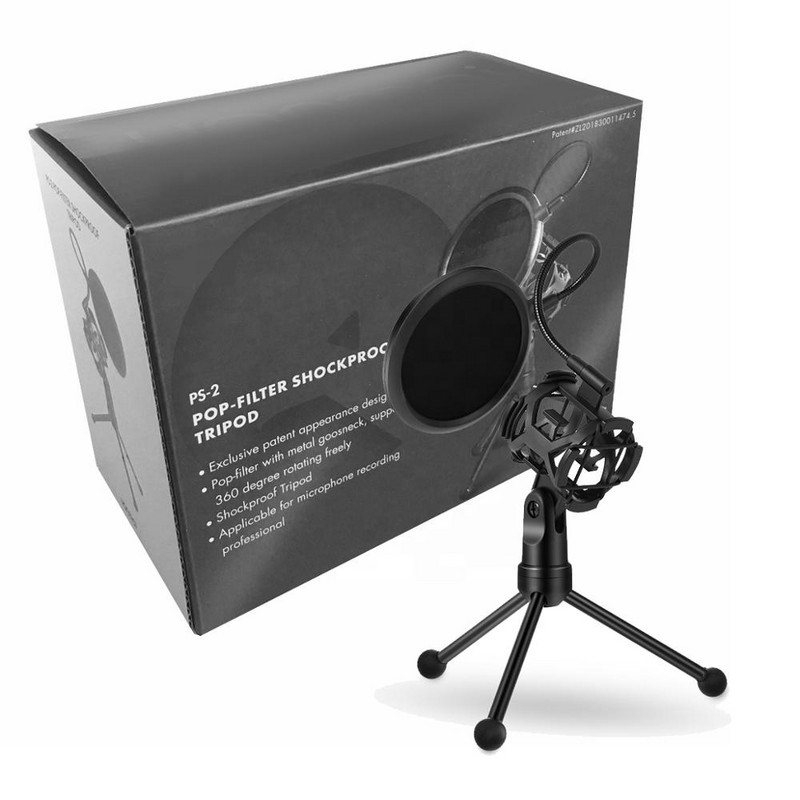 Filtru de suport pentru microfon cu scut de izolație profesional pentru șoc pentru înregistrarea izolare maximă față de manipularea vibrațiilor