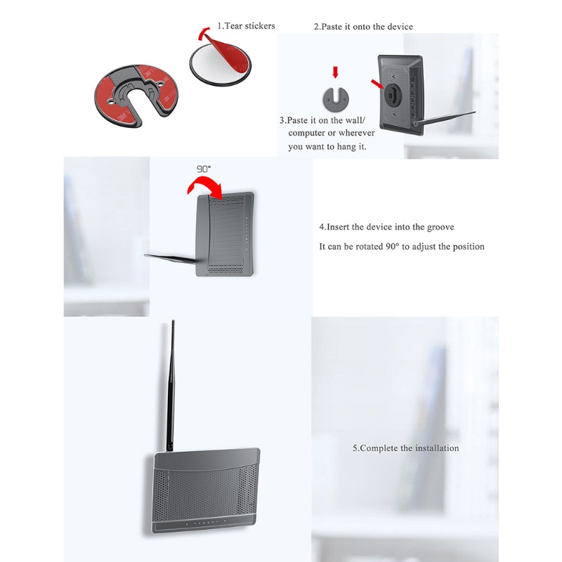 Držač tableta Univerzalni rotirajući zidni nosač za Ipad Podrška E-čitač Kindle/wi-fi usmjerivači/xiao Mi/huawei T84D