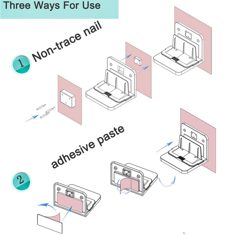 Stabilan dom Jednostavna instalacija Zidna TV kutija Nosač za dnevni boravak Mali uređaj Podesivi kut Media Playeri Univerzalno postolje