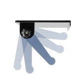 066A Akrilni držač gornje police za TV ekran Praktična kućna pohrana Računalni monitor Stalak za TV zaslon Uredski organizator