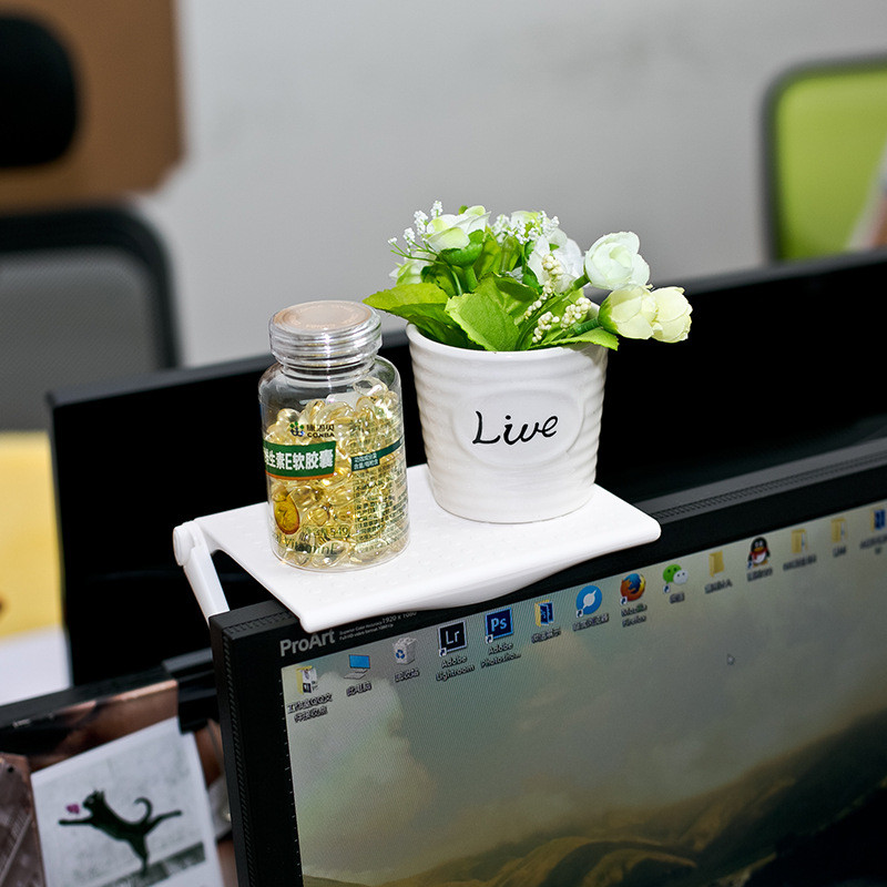 Állítható TV képernyő felső polc kijelző polc számítógép monitor szervező emelő asztali állvány TV állvány TV felső tároló tartó