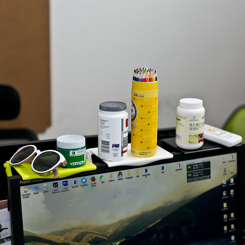 Állítható TV képernyő felső polc kijelző polc számítógép monitor szervező emelő asztali állvány TV állvány TV felső tároló tartó