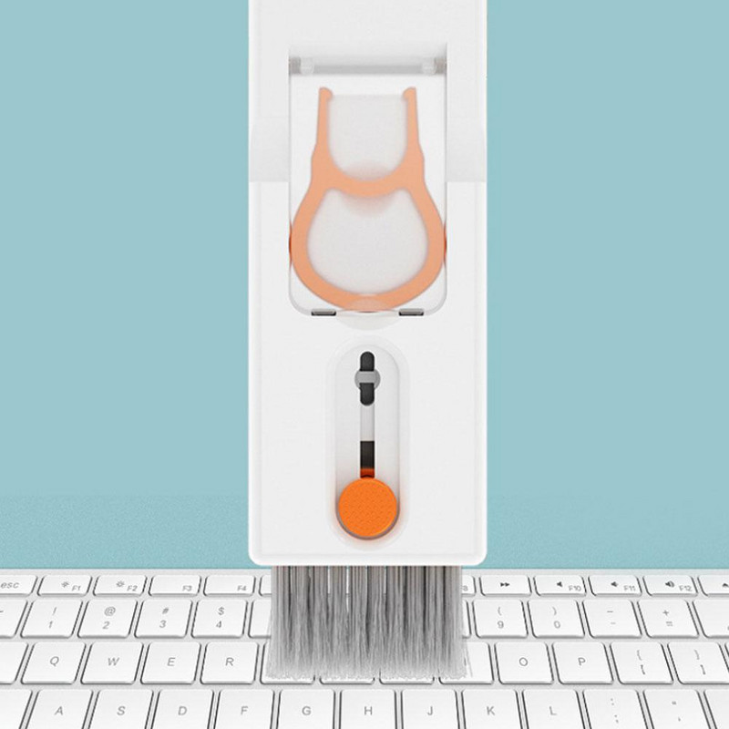 Daugiafunkcis BT ausinių valymo rašiklis kompiuterio klaviatūros valiklio šepetėlio rinkinys ausinių valymo rašiklis, skirtas ausinių klaviatūros valikliui
