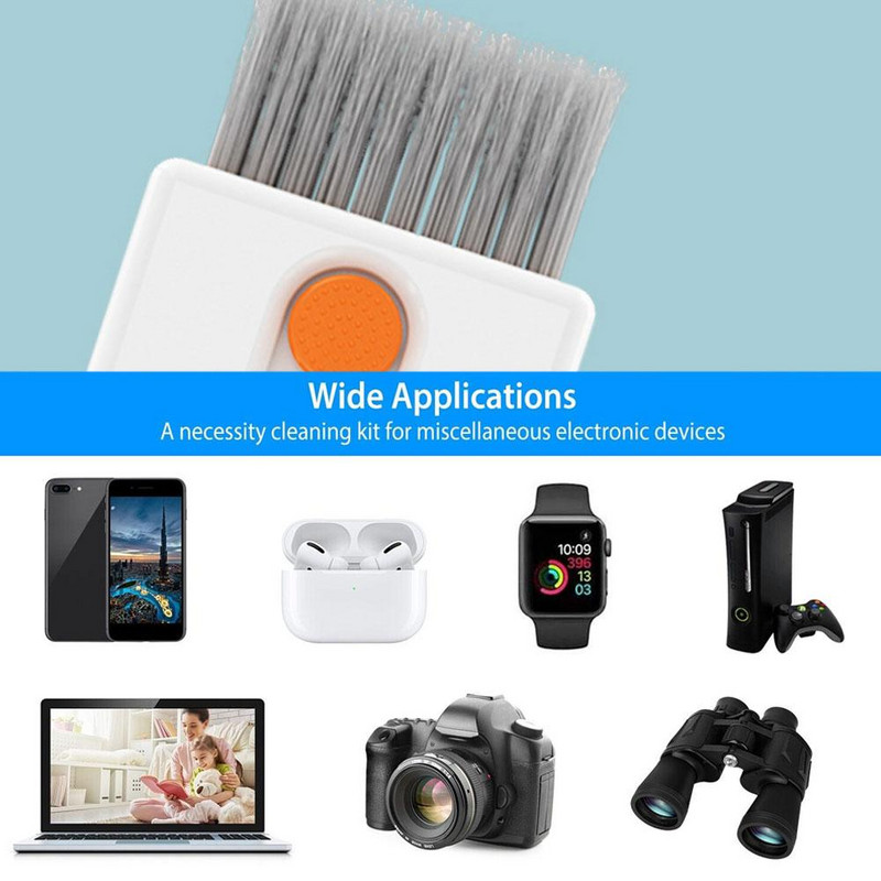 Daugiafunkcis BT ausinių valymo rašiklis kompiuterio klaviatūros valiklio šepetėlio rinkinys ausinių valymo rašiklis, skirtas ausinių klaviatūros valikliui