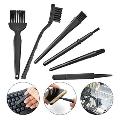 1Set Anti Static Brushes Portable Plastic Handle Cleaning Keyboard Brush Kit for ESD PCB Computer and Small Spaces Dropship
