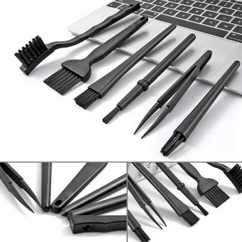 Комплект за отстраняване на прах с черна пластмасова дръжка за почистване на клавиатура за канали на прозорци на врати 45BA