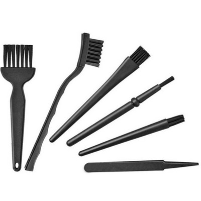 Juodos plastikinės rankenos klaviatūros valymo dulkių valiklis, skirtas durų langų grioveliams 45BA