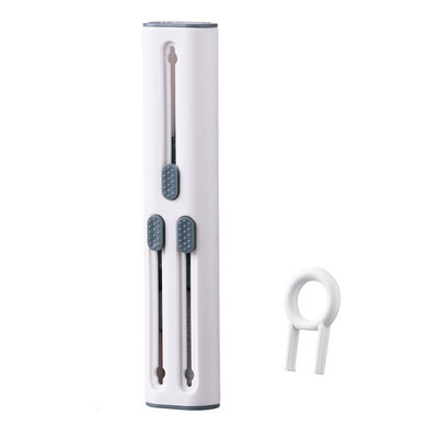 С мека четка за почистване на писалка Dust Remove -съвместими слушалки Преносими ръчни многофункционални 3 в 1 за Apple Earphone