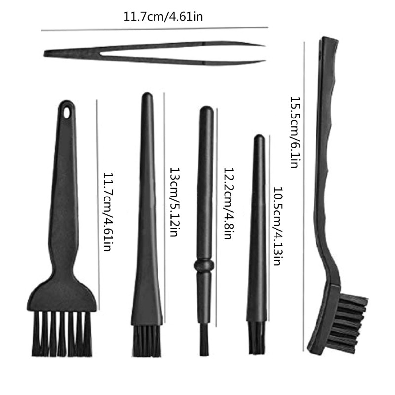 1Set Anti Static ESD Cleaning Brush Kit Keyboard PCB Motherboards Tool set Black