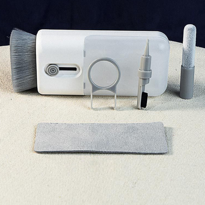 6 viename kompiuterio klaviatūros valymo šepetėlių rinkinys Daugiafunkcis ausinių valymo rašiklis, skirtas ausinių telefono valymo įrankiui