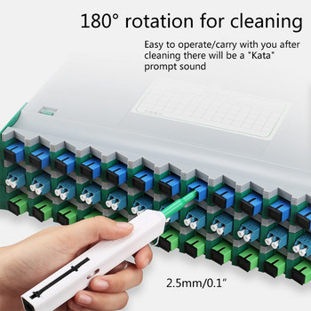 2022 г. Нов инструмент за почистване с едно щракване Писалка за почистване на фиброоптични конектори Почиства 2,5 mm SC/FC накрайници Push Type с 800+ почиствания
