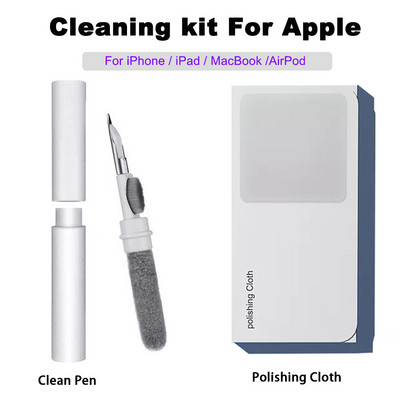 1:1 Polishing Cloth For Apple iPhone 14 12 iPad Macbook Screen Display Polish Cleaning Airpods Pro Bluetooth Earphones Clean Pen