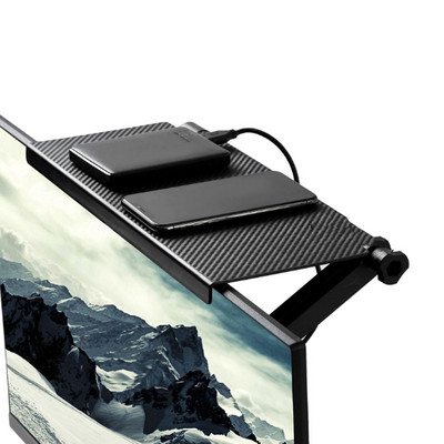 Besegad Többfunkciós rack képernyő felső polc TV tároló kijelző állvány Irodai számítógép asztal tároló mappa konzol Tartozékok