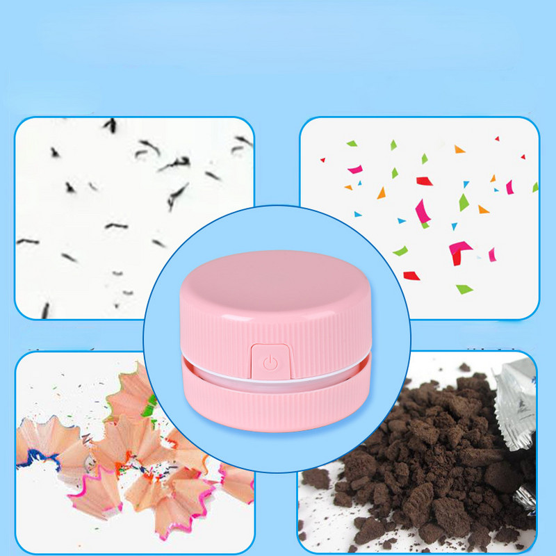 Ηλεκτρική σκούπα επιφάνειας εργασίας Μίνι Μικρό οικιακό από καουτσούκ κομφετί Καθαριστικό φορητό φοιτητικό προμήθειες Φορητές ηλεκτρικές σκούπες