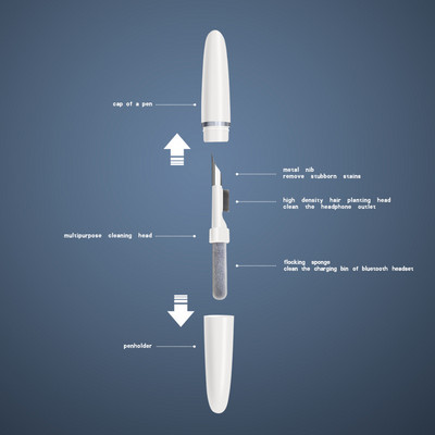 Fejhallgató Bluetooth kompatibilis fülhallgató tisztító toll készlet Airpods Pro 1 2 3 vezeték nélküli fejhallgató fülhallgató tisztító eszköz